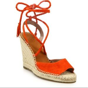 Joie Phyllis Suede Espadrille Sandal Size 37.5